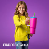 Trek Kids Tumbler with Silicone Straw Lid W8