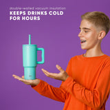 Trek Kids Tumbler with Silicone Straw Lid A7
