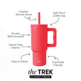 Trek Kids Tumbler with Silicone Straw Lid O4