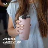 Voyager Tumbler with Clear Flip Lid & Straw Q9