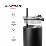 Voyager Tumbler with Clear Flip Lid & Straw R3